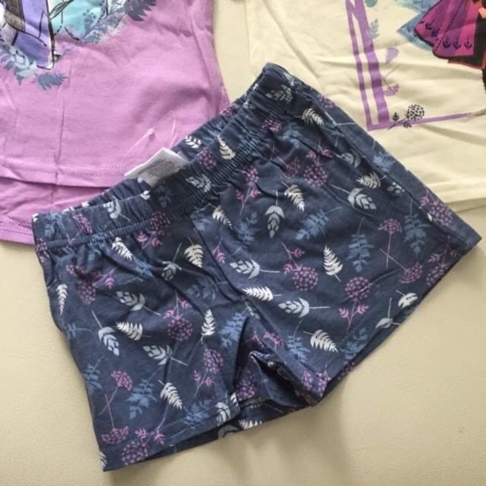 Disney Frozen Elsa Anna purple shorts set - Picture 5 of 8